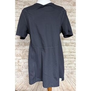 Lalabu Men's Black Dad Shirt Baby  with Kangaroo Pocket Size Large